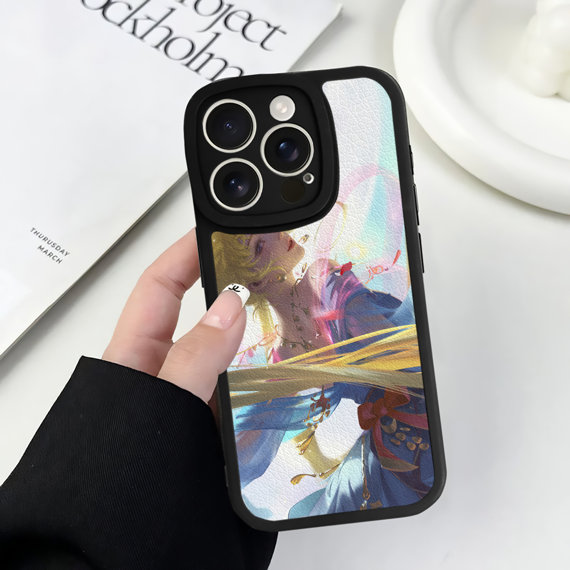 （画像用） 美少女戦士セーラームーン Sailor Moon 【iPhone 16シリーズ対応】シリコンスマホケース（レザー調） 材質：シリコン